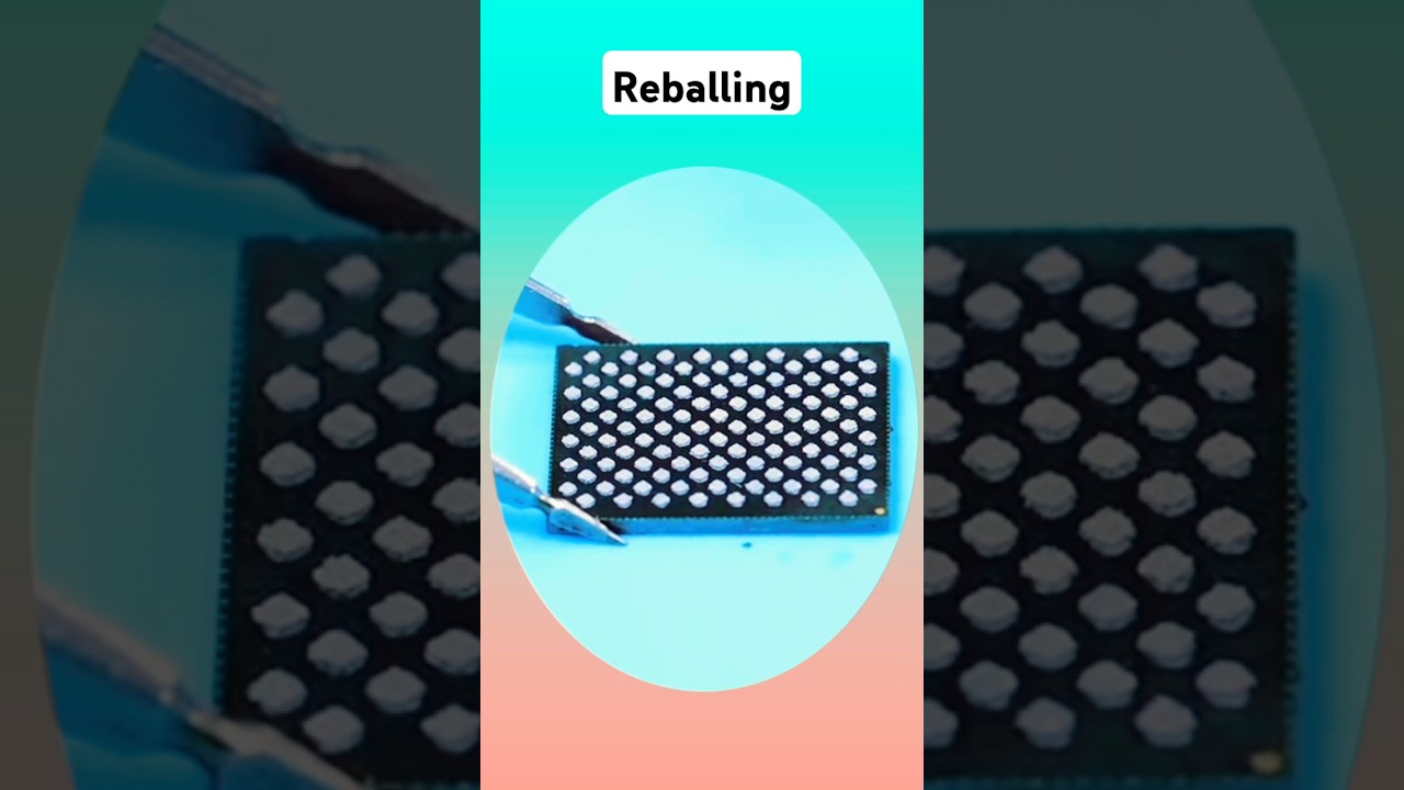 Bga reballing #shortsvideo #soldering #Bga #reballingic
