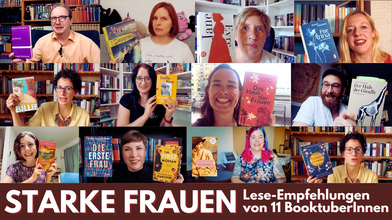 STARKE FRAUEN - Lieblings-Protagonistinnen 🧡 Lese-Empfehlungen von 11 BooktuberInnen 📚 #collab