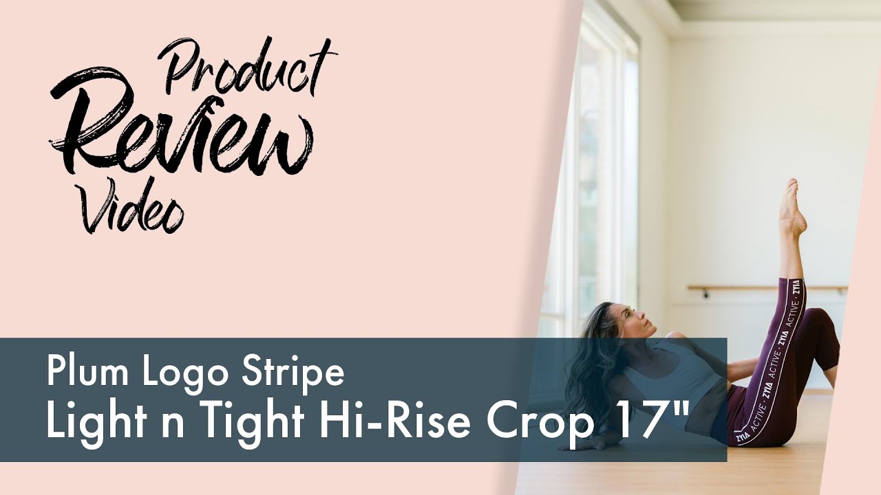 Plum Logo Stripe Light n Tight Hi-Rise Crop 17