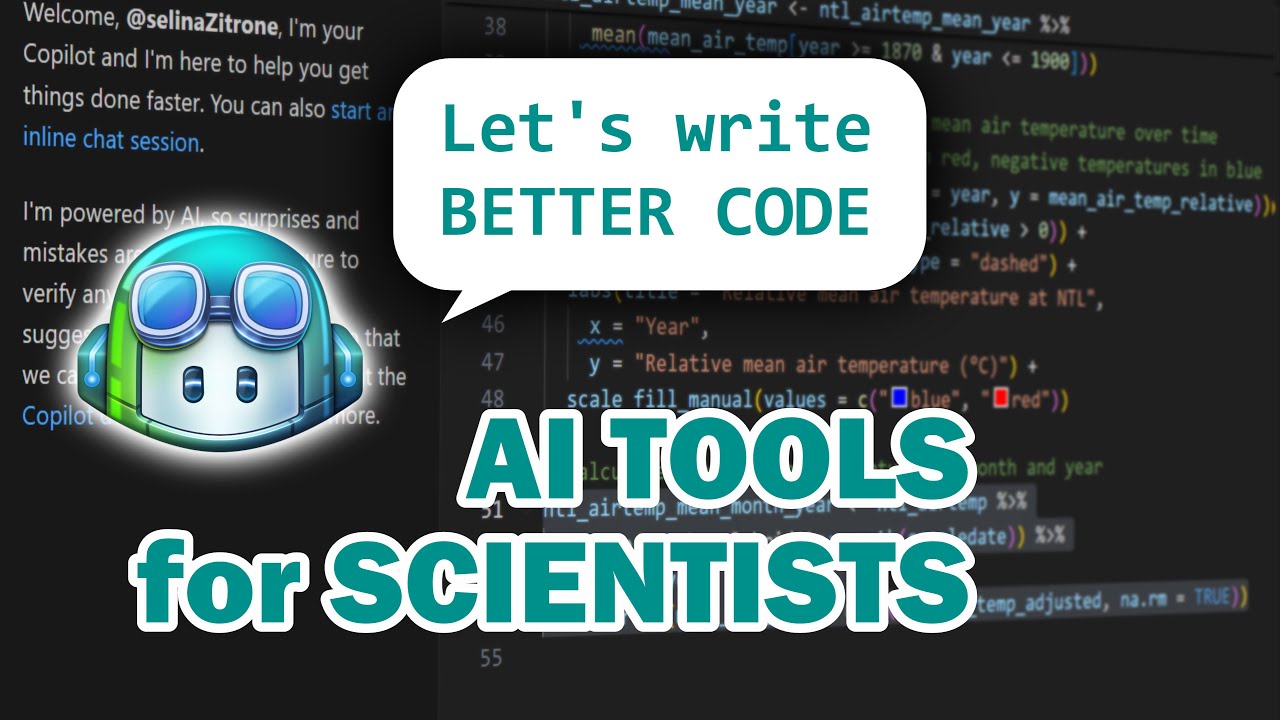 AI tools for scientific coding and data analysis (Github Copilot + R)