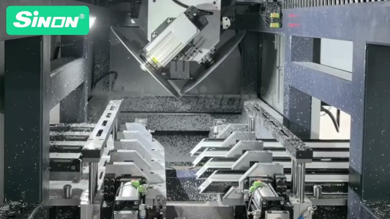 PVC profile cutting center for windows and doors