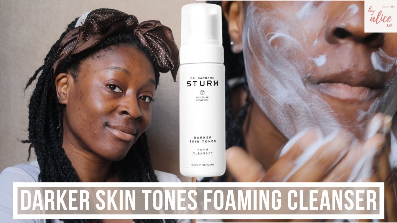 DR. BARBARA STURM DARKER SKIN TONES FOAMING CLEANSER REVIEW & FIRST IMPRESSIONS | byalicexo