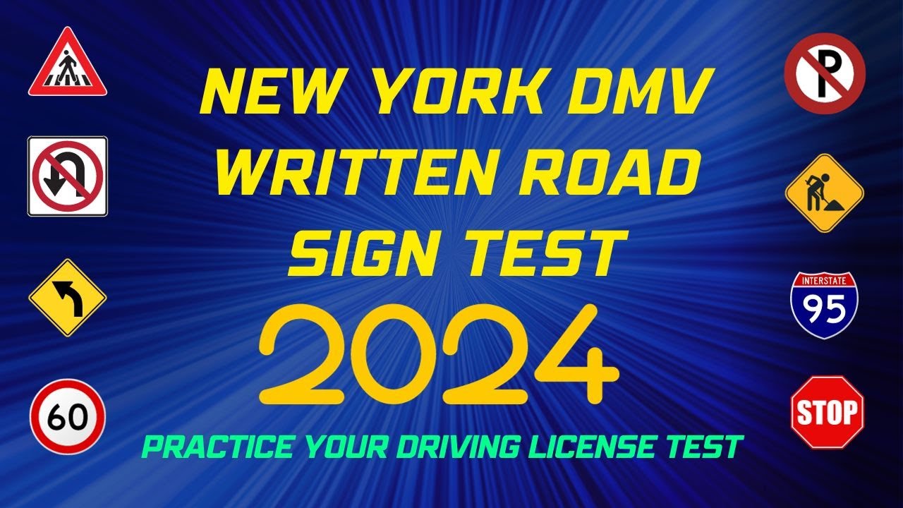 New York DMV Written Road Signs Test 2024 | Driving License | DMV Computer Test in New York | Q & A