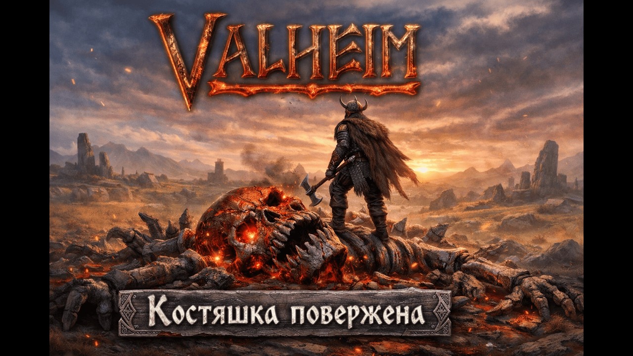 Валхейм - 8. Равнины. Быкоящер и Костяшка.