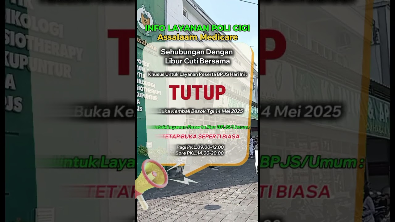 Info Poli GIGI Klinik Assalaam Medicare