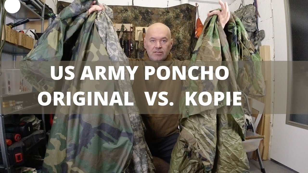 US Army Poncho - Original vs. Nachbau  4K