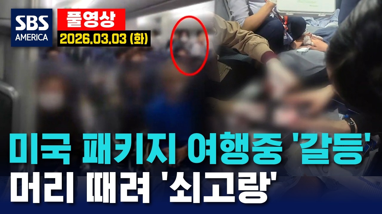 미국 패키지 여행중 '갈등'..머리 때려 '쇠고랑' - SBS 미국 뉴스  2026년 3월 3일  (화요일)