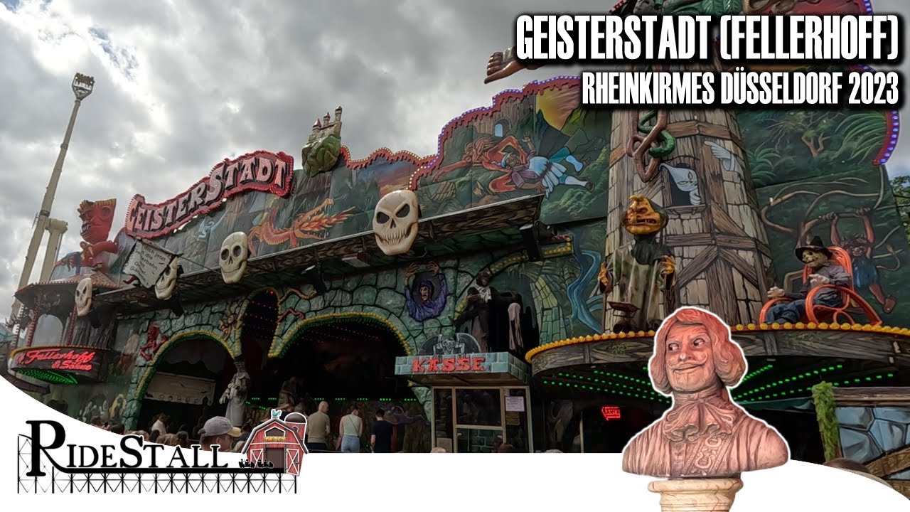 Geisterstadt (Fellerhoff) - das Gruselhighlight auf der Düsseldorfer Rheinkirmes 2023 | POV Onride