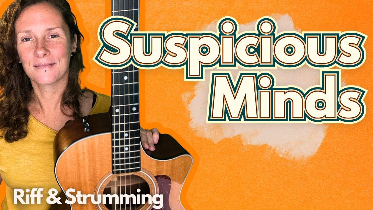 How to play ELVIS: Suspicious Minds - ACOUSTIC GUITAR TUTORIAL