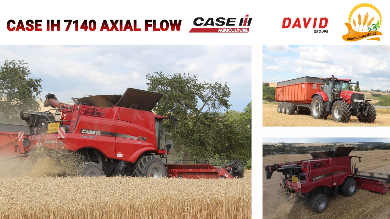 Démonstration CASE IH 7140 AXIAL FLOW / Moisson blé 2020