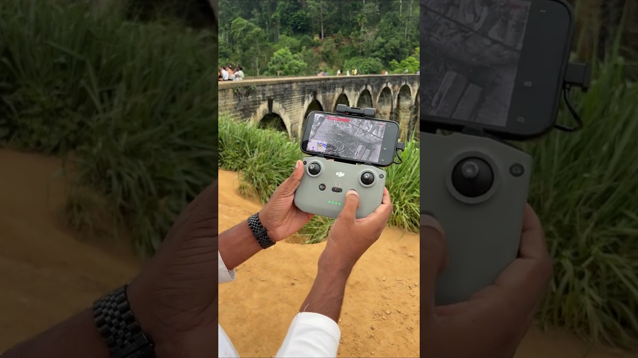 🎮 DJI Air 3 Drone in Action at Nine Arch Bridge 🌉🇱🇰 | Smooth Shots, Big Views! 🌄📸