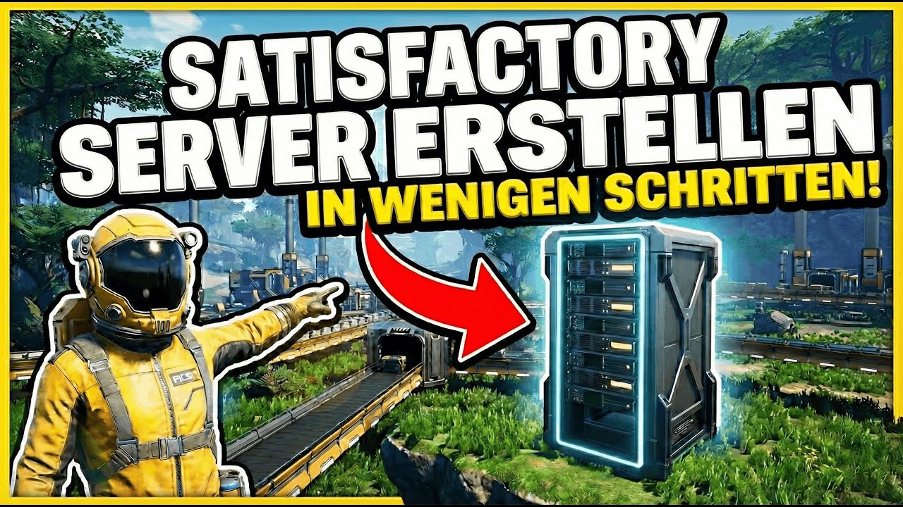 In 90 Sekunden zum eigenen Satisfactory Server! 🚀 (Die einfachste Anleitung)