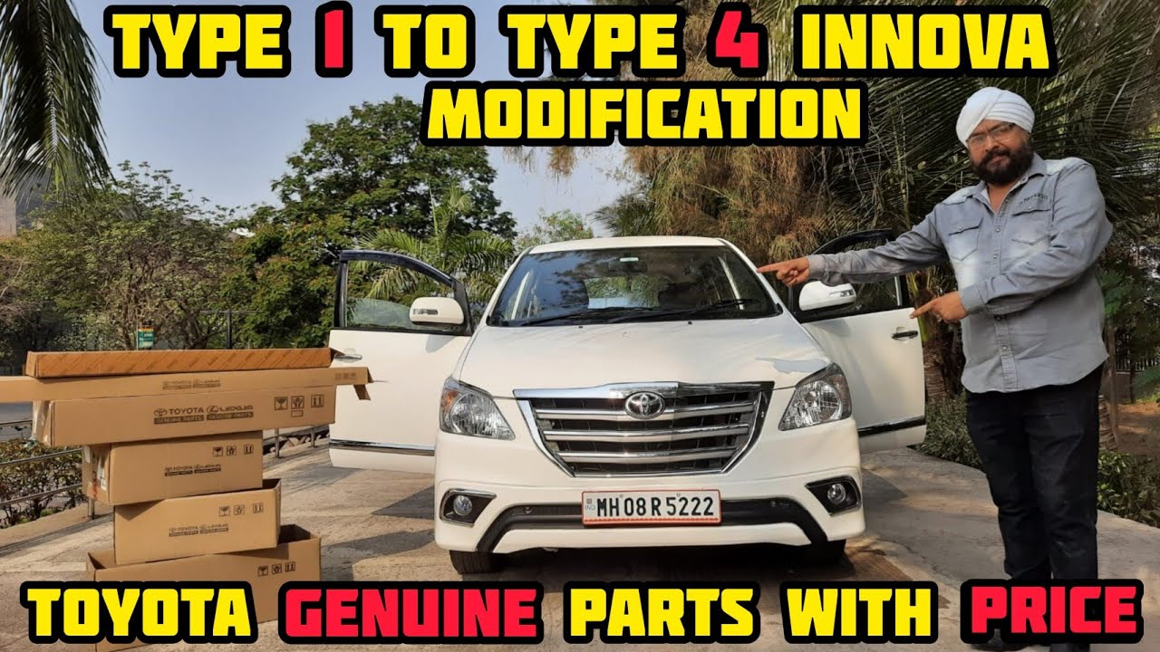 Type 1 to type 4 Innova modification with toyata geniun parts with prise