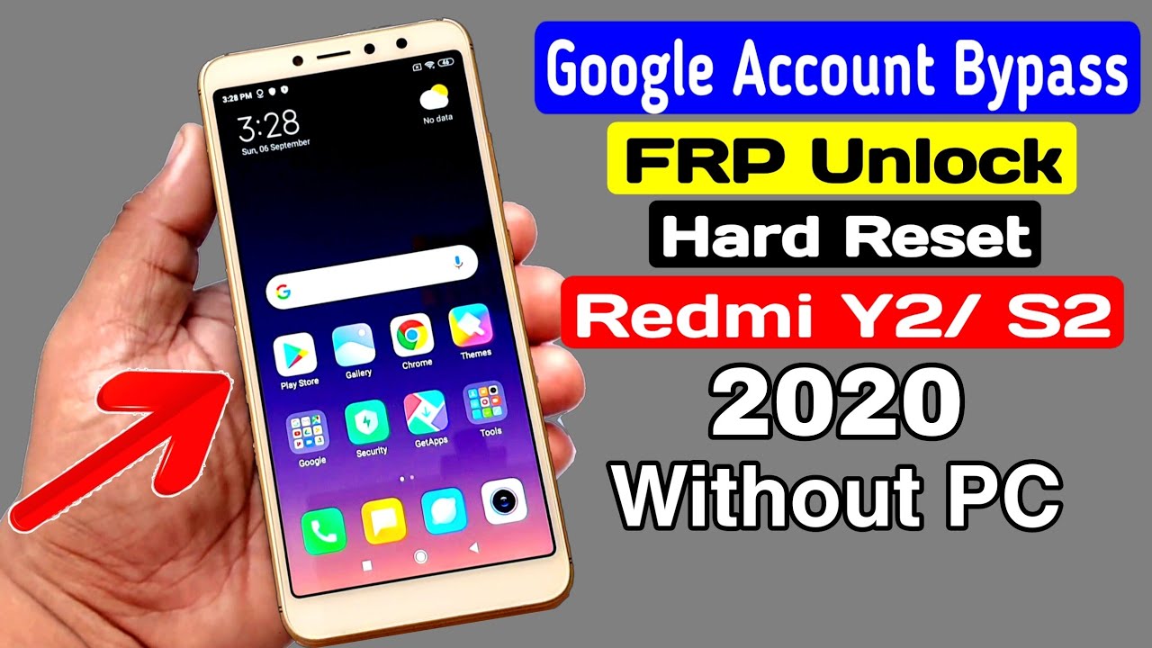 Xiaomi Redmi Y2/S2 Hard Reset & Google Account/FRP Bypass 2020 |Without PC