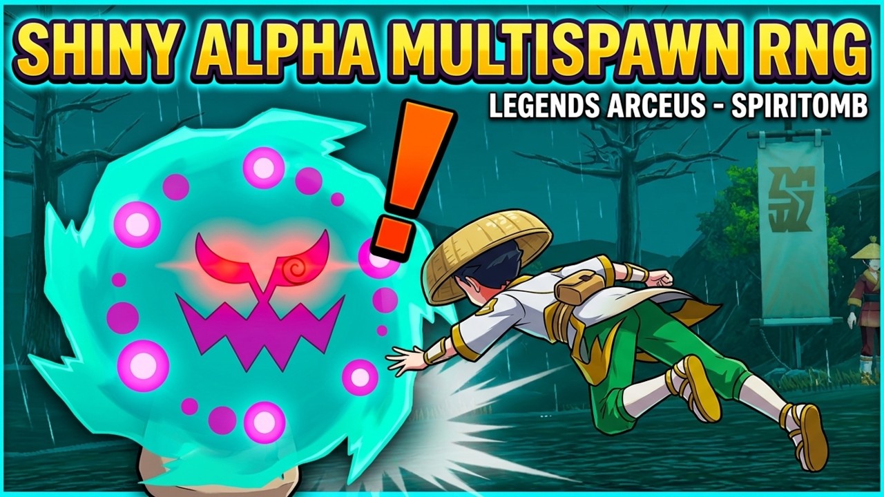 shiny alpha spiritomb RNG variable multispawner guide | #pokemonlegendsarceus #rngmanipulation