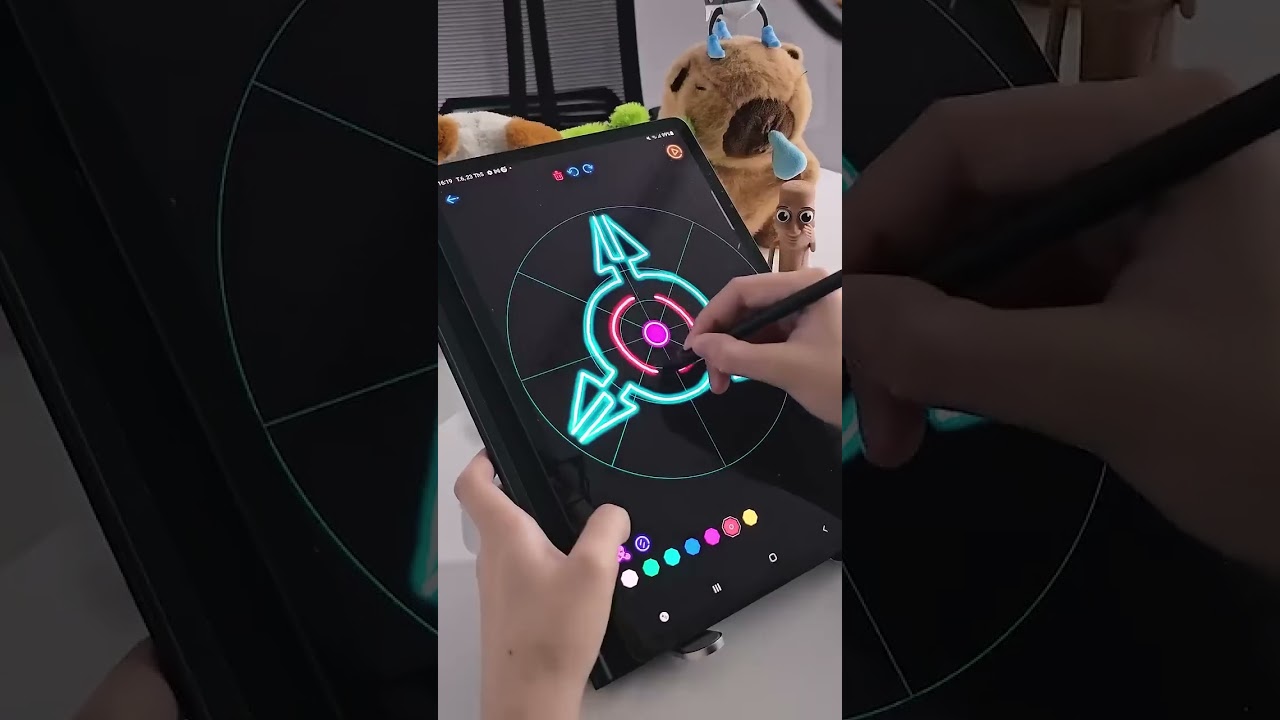 Glow Spinner Drawing Ad