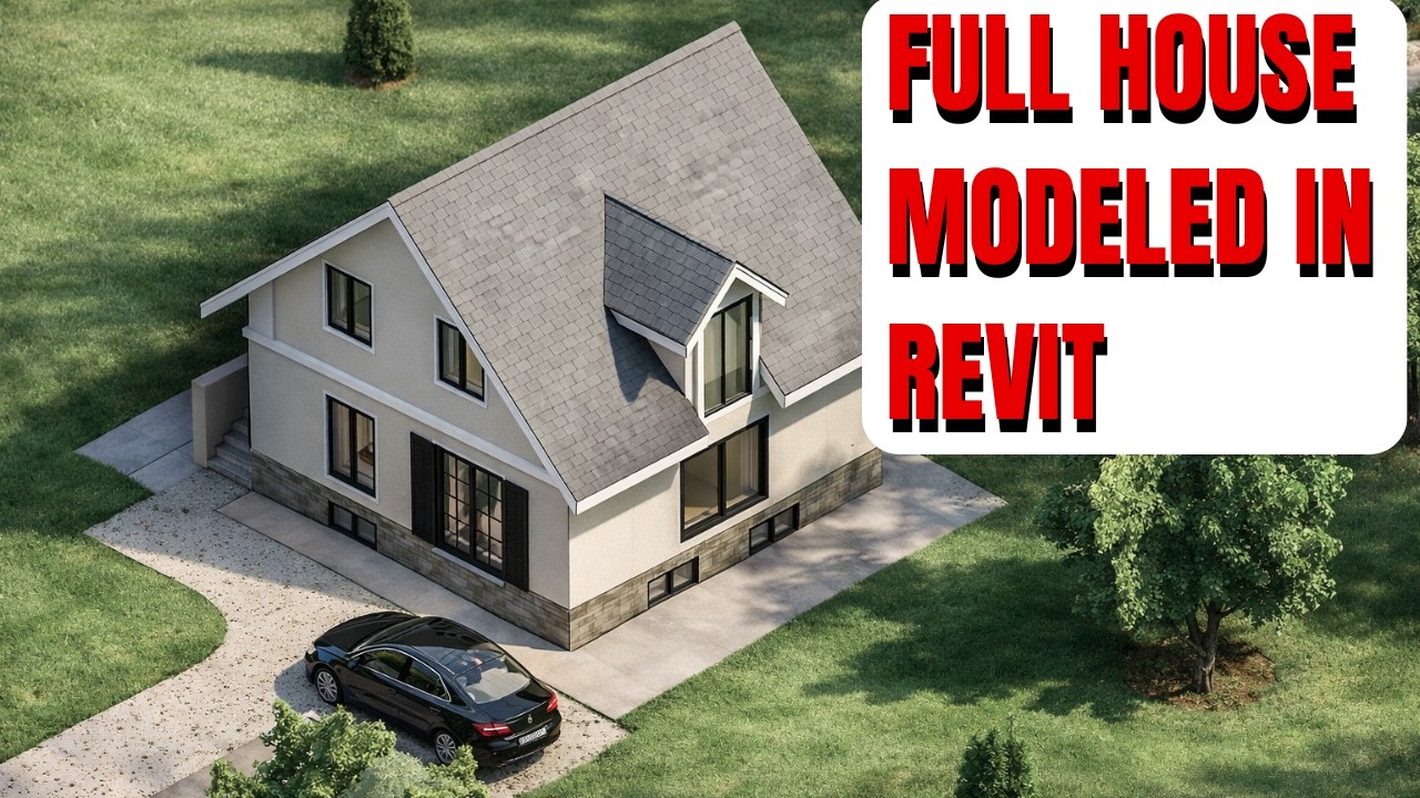 Revit House Modeling Time Lapse | Complete Home Design Workflow