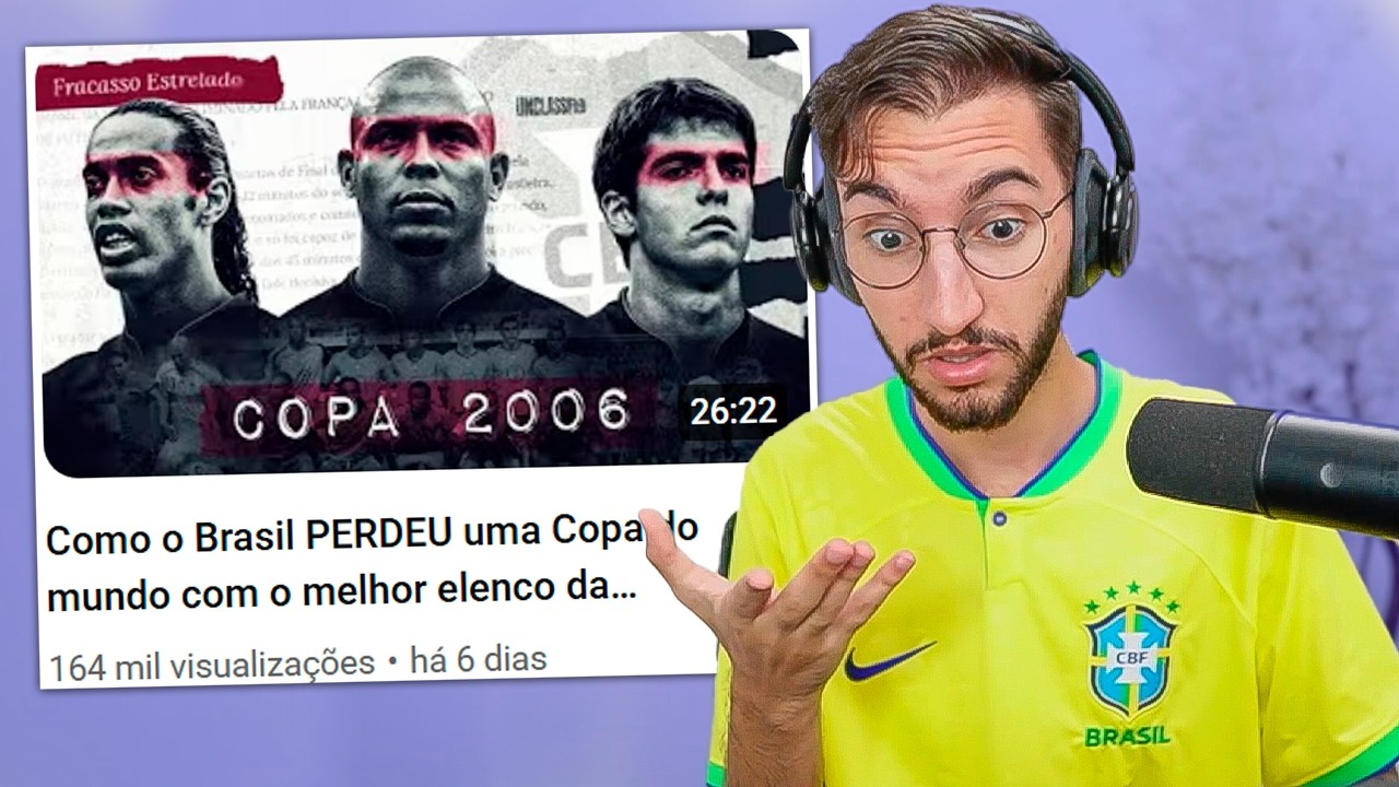 Como o Brasil PERDEU uma Copa do mundo com o melhor elenco da história - Brasil 2006