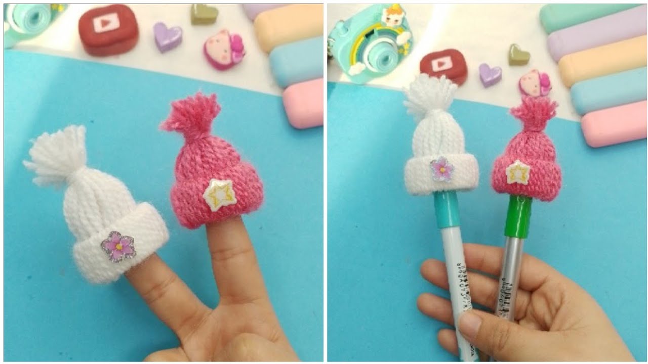 Winter cap/ Paper craft/ how to make/ Easy to make/ miniature craft/ school project/ Shafa's DIY 