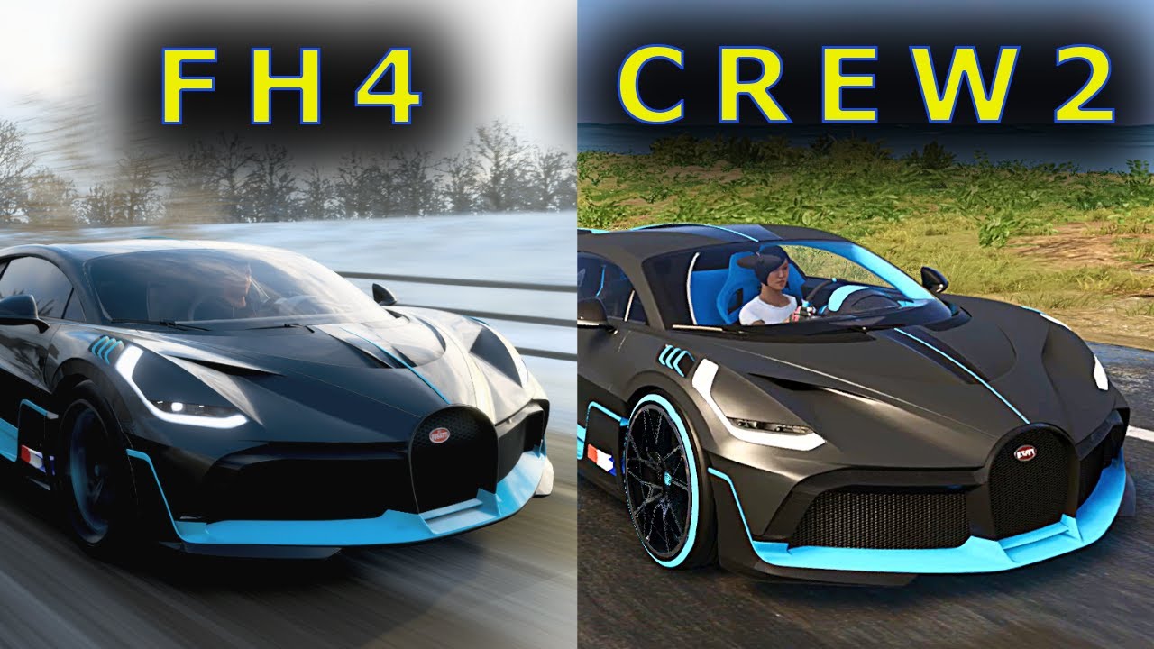 BUGATTI DIVO Comparison in 5 Different Games