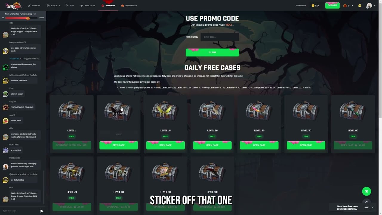 CSGO ROLL FREE CASES *Day 5*