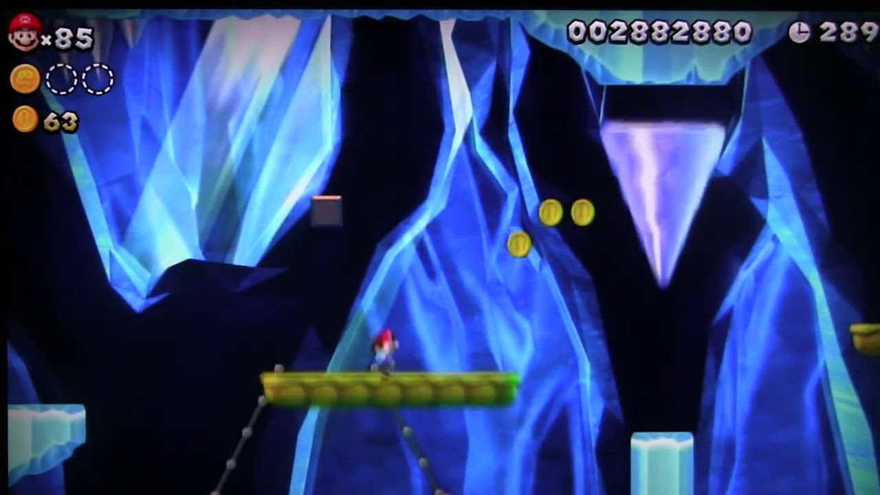 ⭐MU4-5 Frozen Cavern Star Coin Guide,  Mario Bros. U｜　Icicle Rush Cave Secrets｜　Frozen Glacier Route