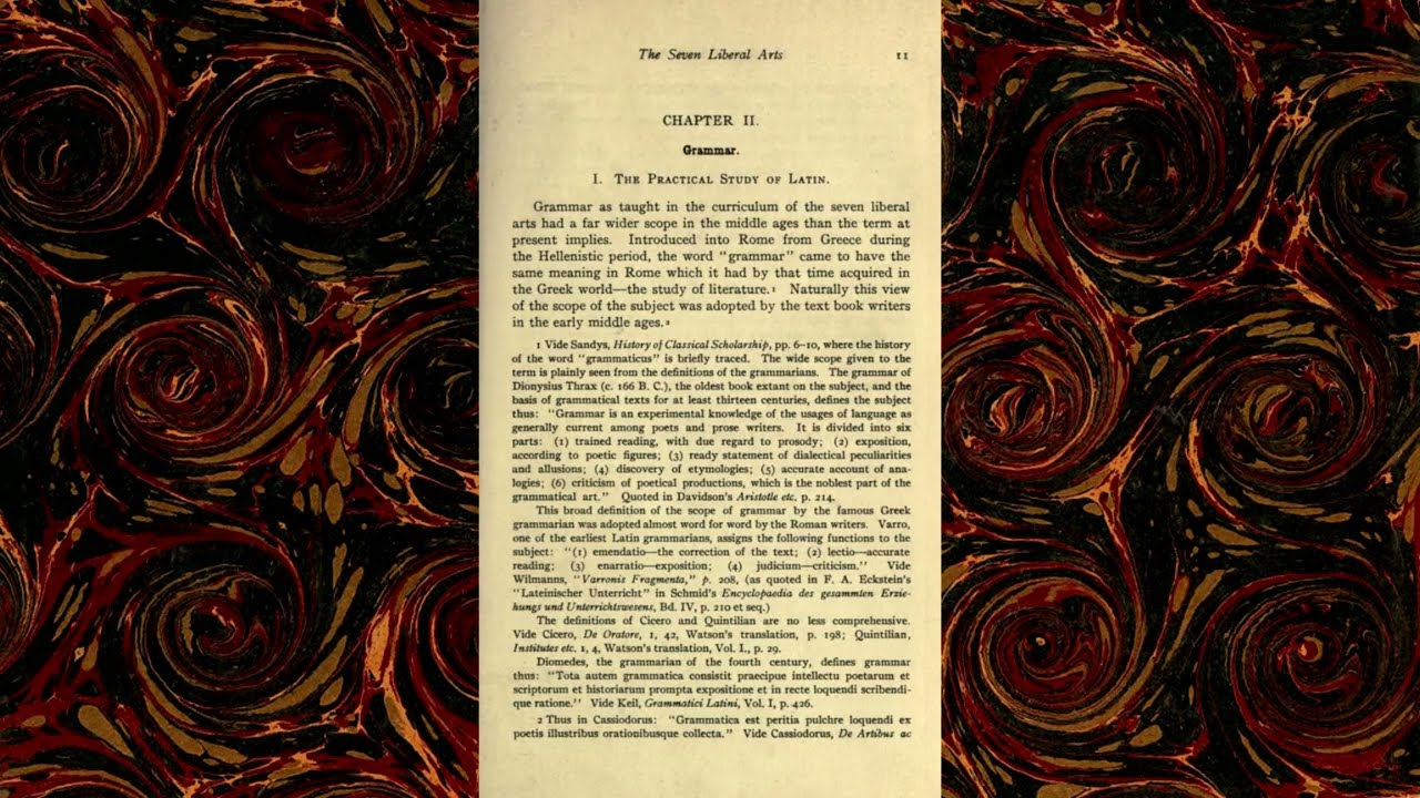 The Seven Liberal Arts: Grammar