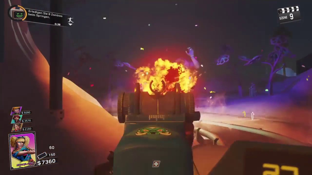 Roller Coaster BUG + flawless run 38 hits Zombies in Spaceland IW