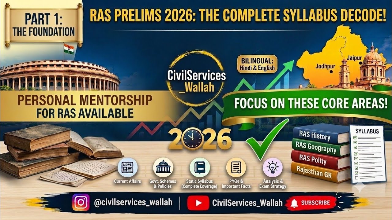 @CivilServices_Wallah RAS Prelims Syllabus 2026 Explained in easy language #ras #rpsc #upsc 