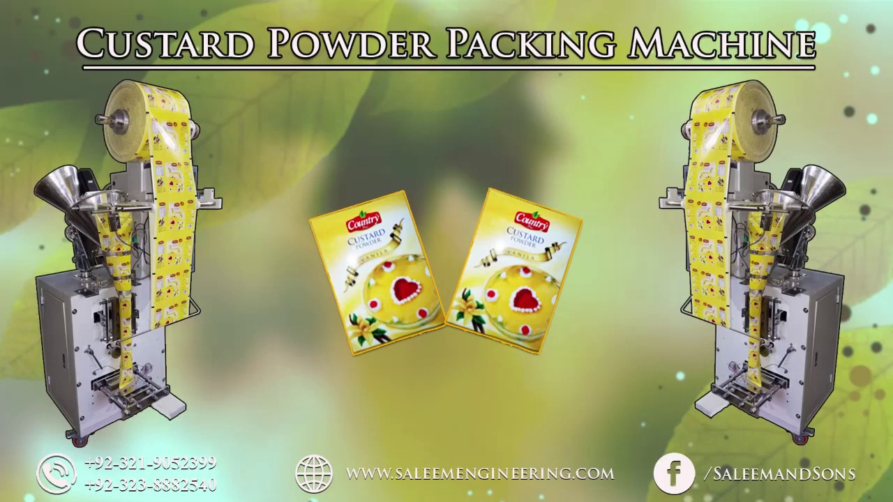 Custard Powder Sachet Packing Machine