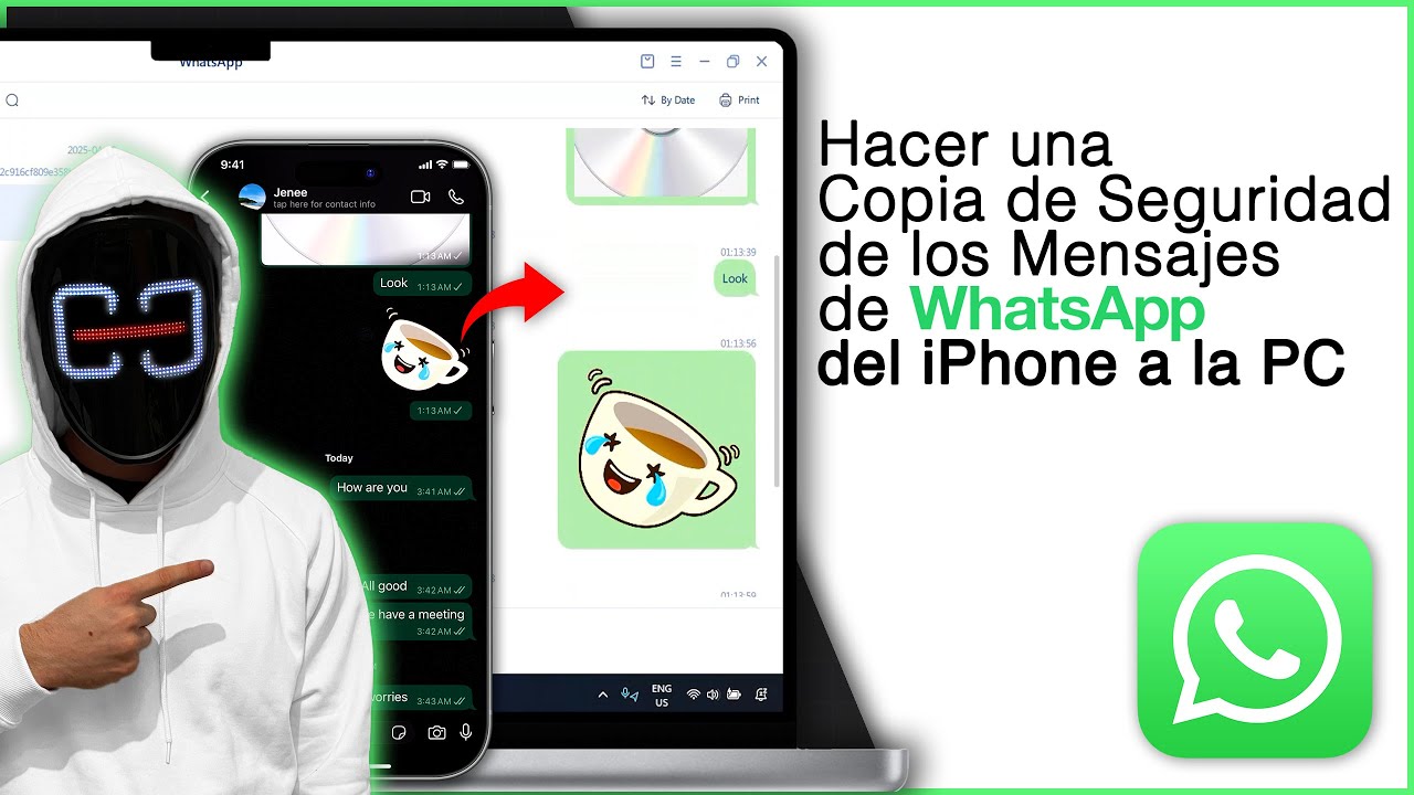 ¡Cómo Hacer una Copia de Seguridad de los Mensajes de WhatsApp del iPhone a la PC! [2025]