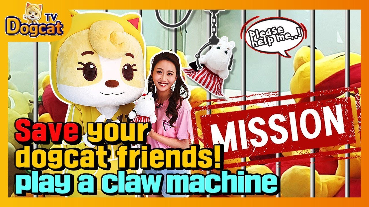 Mission: Rescuing Dogcat's Friends Trapped in the Claw Machine [DogcatTV]