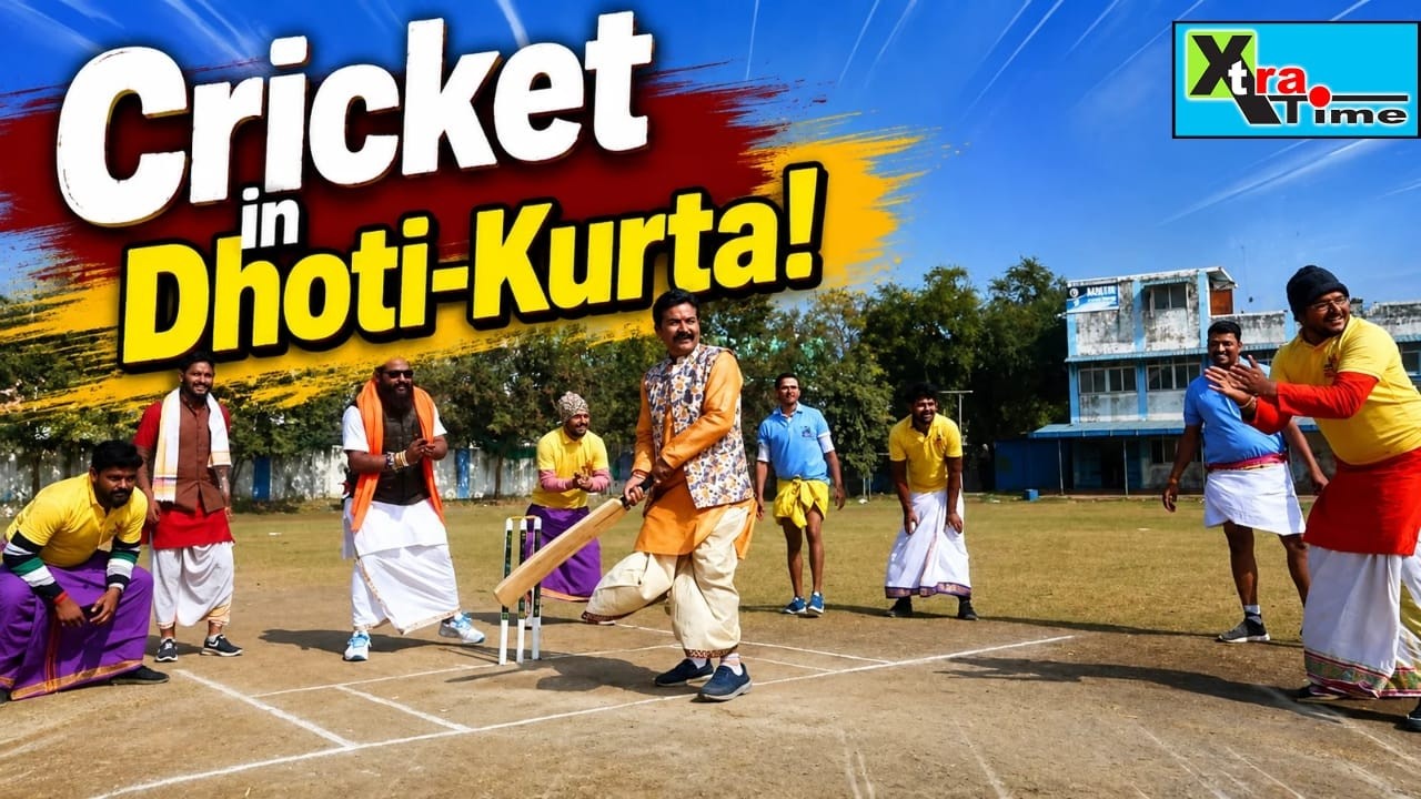Cricket in Dhoti-Kurta! 🏏 Sanskrit Commentary Goes Viral