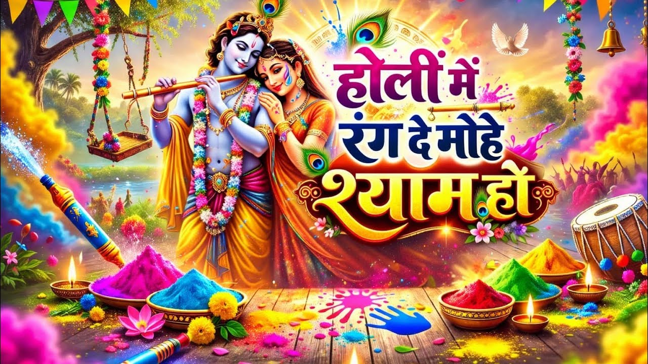 होली में रंग दे मोहे श्याम हो// holi mein rang de mohe shyam ho// radhe radhe
