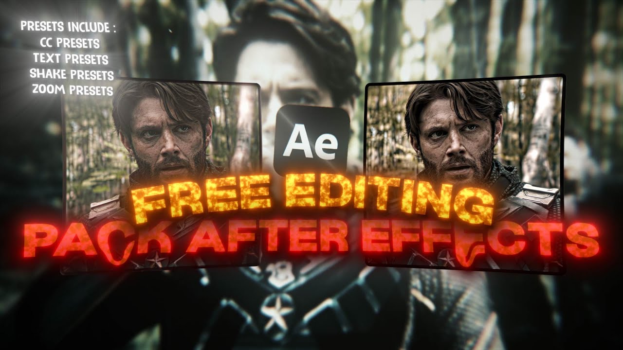 Free After Effects Presets (Editing Pack) | CC + Text Presets + Zooms + Twixtor + Shake Presets