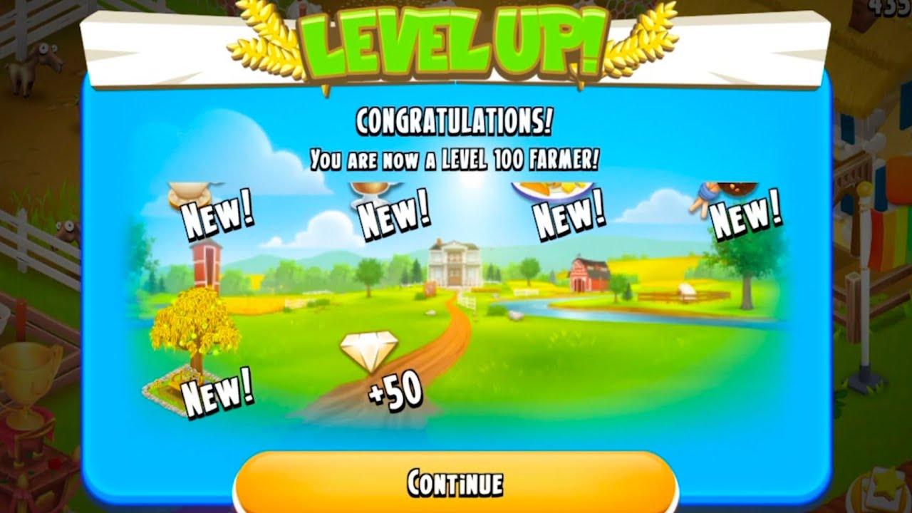 100 Levels Complete HayDay | Golden tree Decoration |