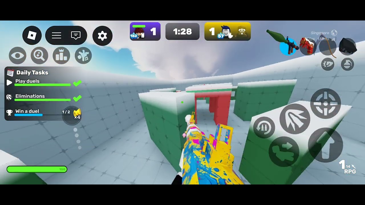 Playing rivals for 1h straight 