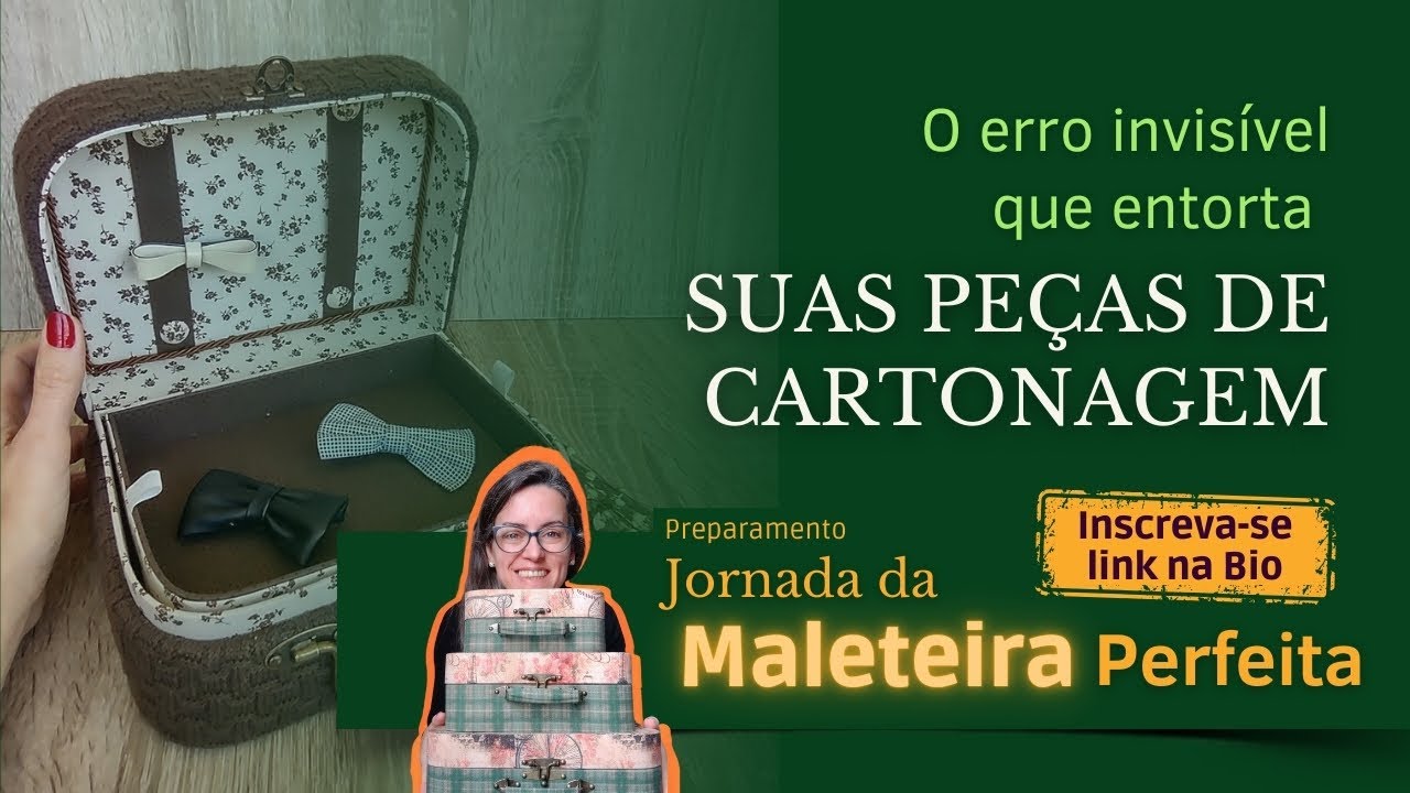 O erro invisível que entorta suas peças de Cartonagem