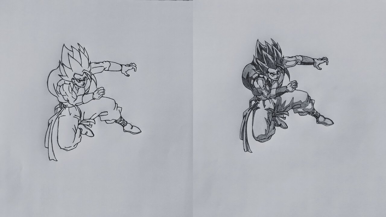 How to Draw Gogeta (Dragon Ball) Step-by-Step | Easy Anime Drawing Tutorial