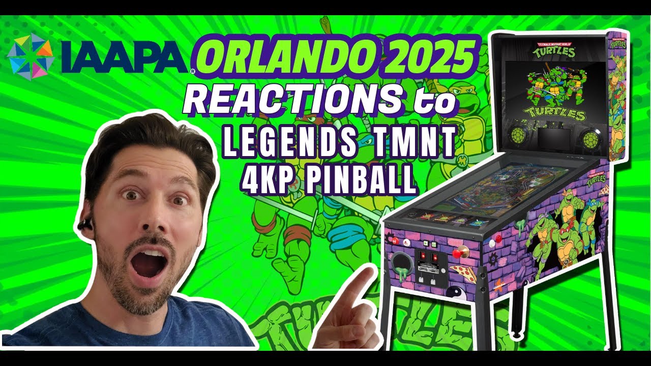 IAAPA Orlando Expo 2025: реакция игроков на новый автомат для игры в пинбол TMNT 4KP