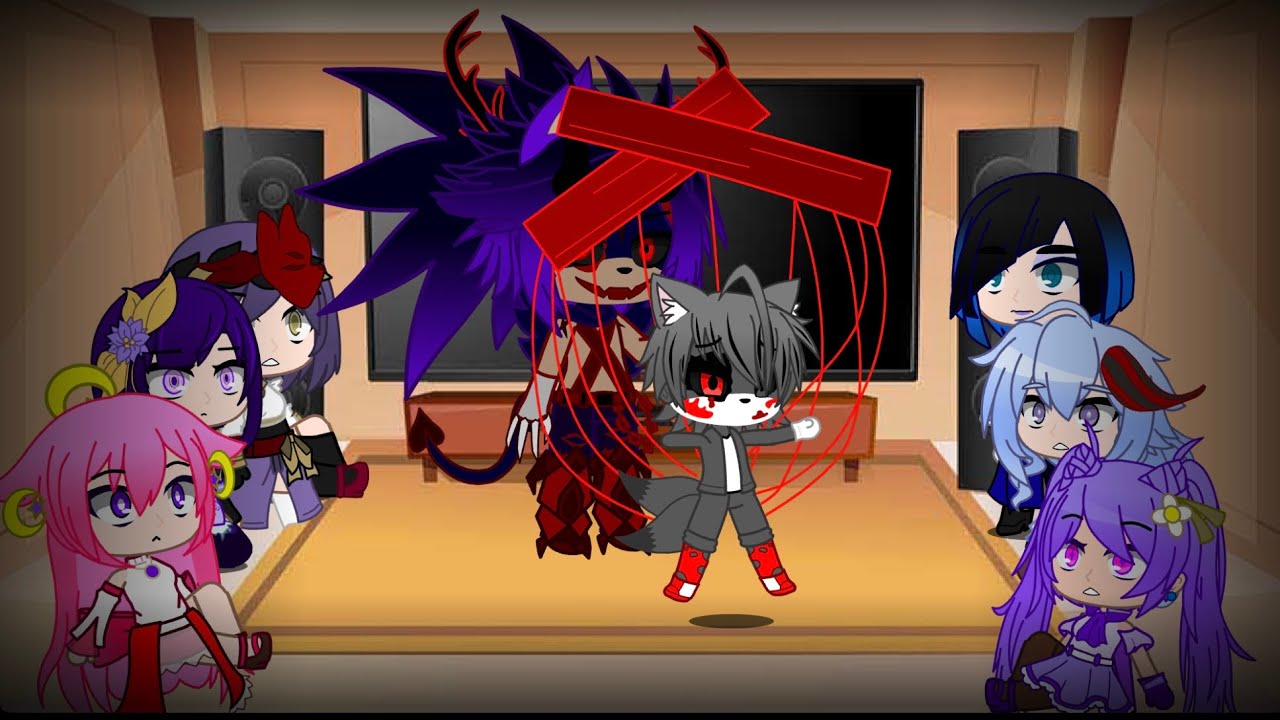 Genshin Impact reacts to FNF Sonic.EXE