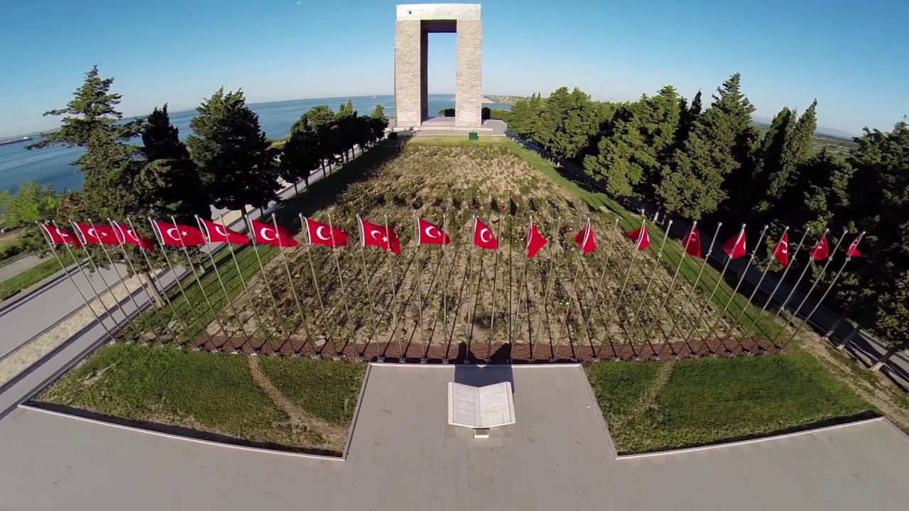Çanakkale Şehitleri Anıtı Hava Çekimi