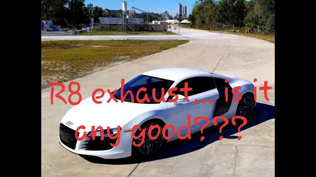 Here's what an Audi R8 V8 with a Fast Intentions exhaust sounds like!