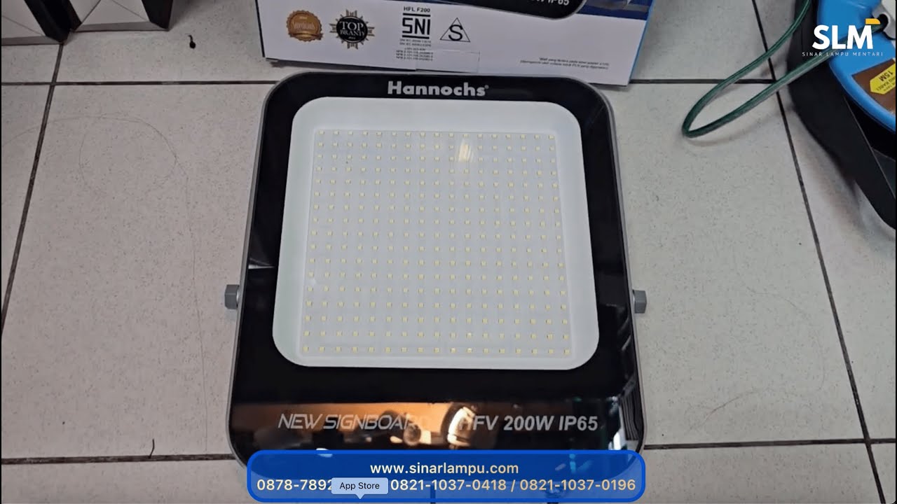 Lampu Sorot Hannoch 200 Watt LED New Signboard IP65