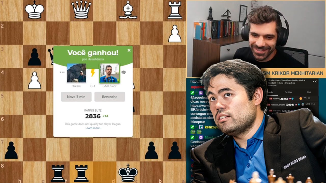Olha quem me desafiou! - Krikor Vs Hikaru Nakamura
