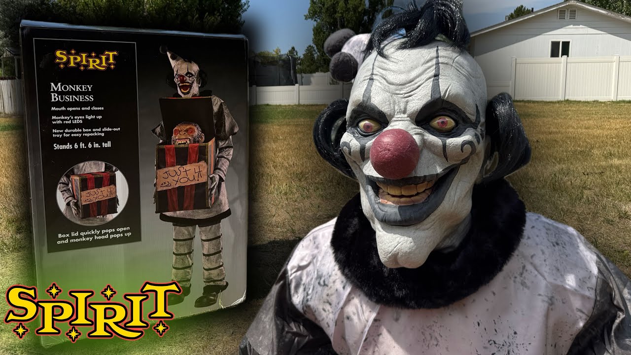 Spirit Halloween - Monkey Business Unboxing/Setup | 2025 Clown Animatronic