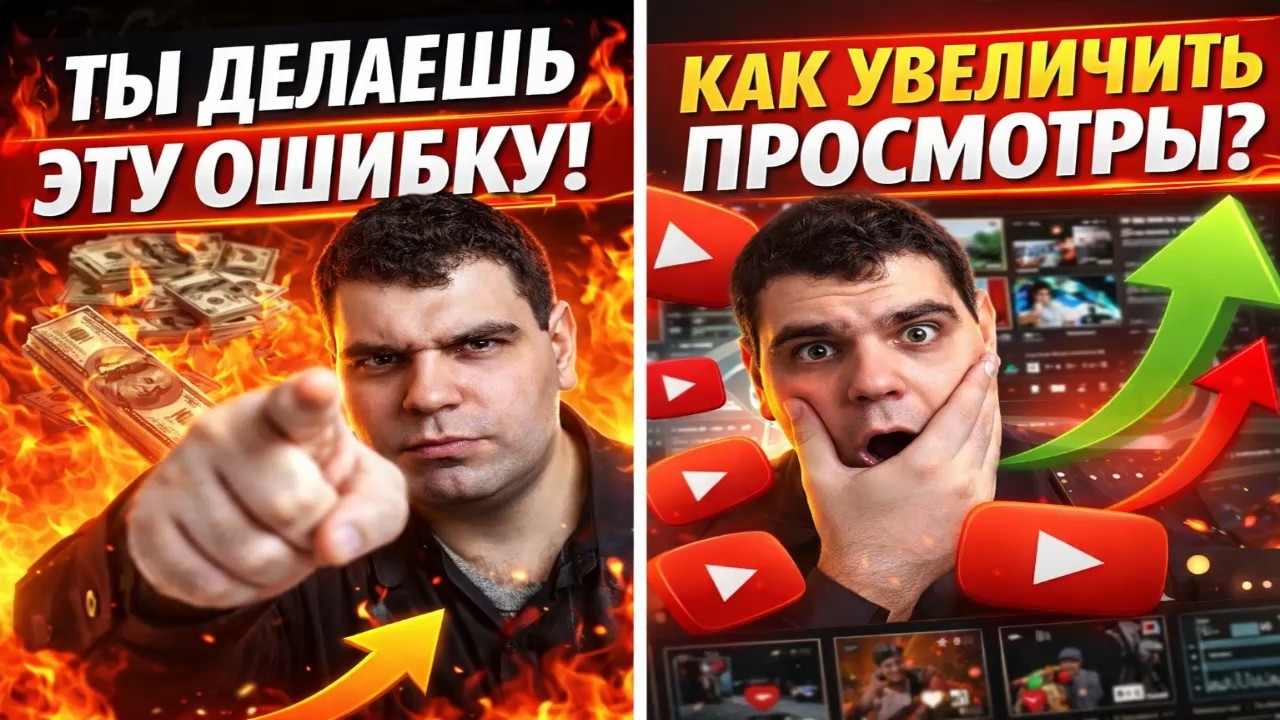 🔥 Как Создать КРАСИВУЮ Миниатюру для YouTube в 2026 — Секрет Высокого CTR!