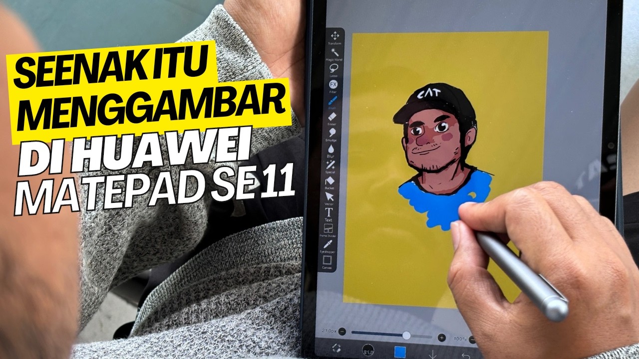 Menggambar di Huawei Matepad SE 11 dengan M Pencil Lite, Bisa Sebagus Ini