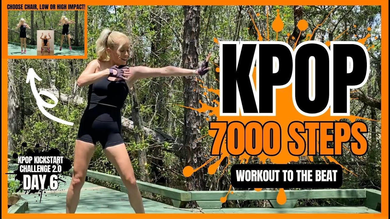 DAY 6 🔥 KPOP MEGA 7000 STEPS CARDIO WORKOUT 🔥 HIGH, LOW OR CHAIR 🔥 KPOP KICKSTART CHALLENGE 2.0