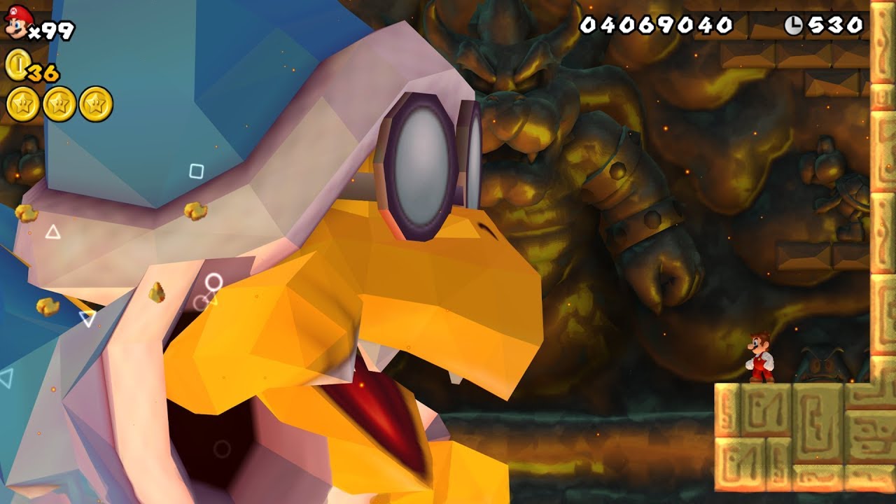 New Super Mario Bros. Wii - Final Boss Evil Kamek & Ending